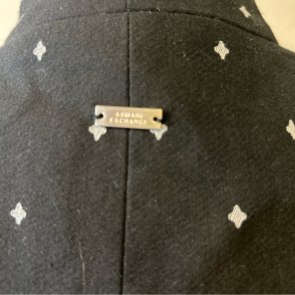Armani Exchange Black Patterned Women's Blazer Size 0 - Picture 6 of 10